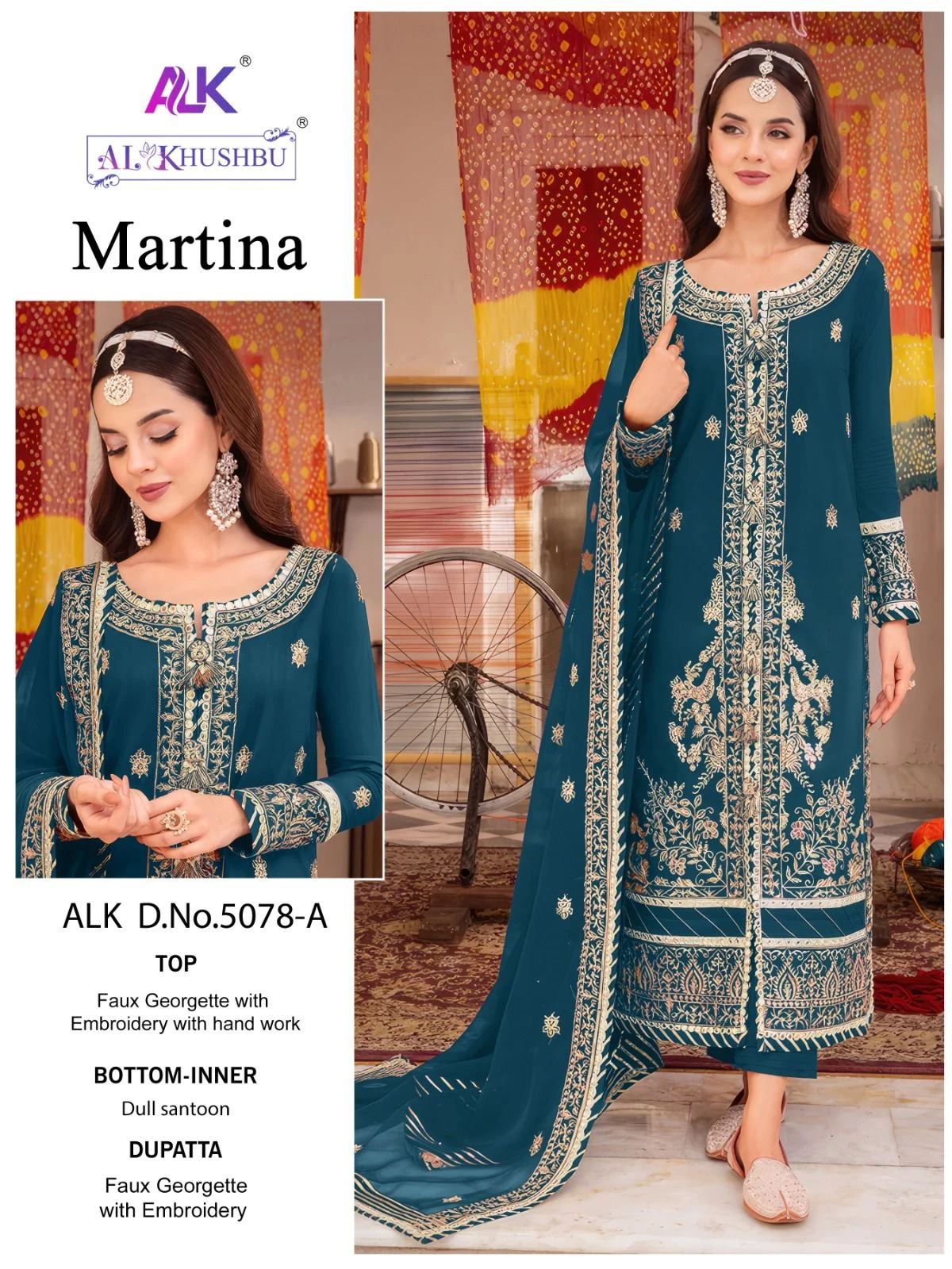 Al_Khushbu Martina Georgette Wholesale Pakistani Salwar Suit Catalog — Wholesale Salwar Suits, MPA wholesale from Surat - Gallery Image 10